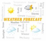 Weather Forecast Indicates Meteorological Conditions And Forecaster Stock Photo