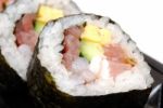 Close Up Sushi Roll Stock Photo