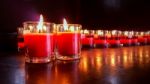Colorful Candle Frames Stock Photo