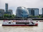 Cruise Boat Passing Ciy Hall In London Stock Photo