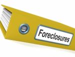 Foreclosures File Stock Photo
