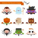 Halloween Costume Cartoons Stock Photo