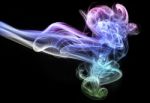 Glowing Of Smoke Stock Photo