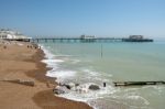 Worthing, West Sussex/uk - April 20 : View Of Worthing Pier In W Stock Photo