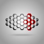 3d Hexagon Pattern Stock Photo