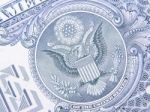Closeup Of Detail On The Us $1 Dollar Stock Photo