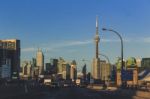 Highway View Of Toronto City Stock Photo
