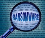 Computer Ransomware Shows Online Extortion 3d Rendering Stock Photo