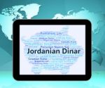 Jordanian Dinar Indicates Currency Exchange And Coin Stock Photo