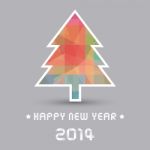 Happy New Year 2014 Card28 Stock Photo