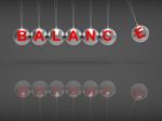 Balance Spheres Showing Balanced Life Stock Photo