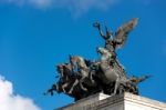 Monument To Wellington In The Middle Of Hyde Park Corner Roundab Stock Photo