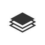 Layers Icon  Illustration On White Background Stock Photo