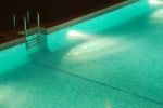 Swimming Pool With Stair (night) Stock Photo