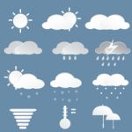 Weather Icons Stock Photo