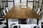 Furniture Set In Hipster Meeting Room Stock Photo