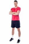 Smiling Young Fitness Trainer Stock Photo