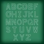 A To Z Uppercase Alphabet Handrawn  Illustration Stock Photo