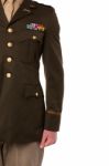 Cropped Image Of Military Officer Stock Photo