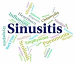 Sinusitis Word Represents Ill Health And Crs Stock Photo