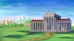Ancient Greek Temple Illustration Stock Photo