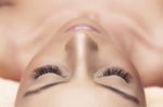 Woman Eyes With Long Eyelashes. Eyelash Extension. Lashes Stock Photo