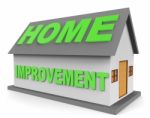 Home Improvement Indicates Property Renovation 3d Rendering Stock Photo