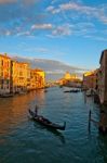 Venice Italy Grand Canal View Stock Photo