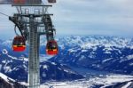 Ski Lift In The Winter Stock Photo