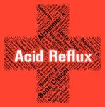 Acid Reflux Represents Poor Health And Affliction Stock Photo