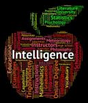 Intelligence Word Represents Intellectual Capacity And Ability Stock Photo
