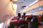 Cabin Of Airbus A300-600r Thaiairway Stock Photo
