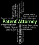 Patent Attorney Indicating Legal Adviser And Advocate Stock Photo