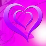 Background Heart Means Valentine Day And Abstract Stock Photo