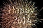 Happy New Year 2014 Stock Photo