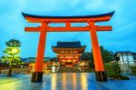 Fushimi Inari Shrine In Kyoto, Japan Stock Photo