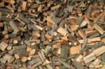 Log Pile Background Stock Photo