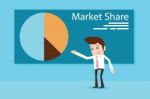 Market Share Stock Photo