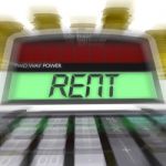 Rent Calculated Means Payments To Landlord Or Property Manager Stock Photo