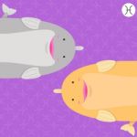 Cute Big Fat Pisces Zodiac Cartoon Stock Photo