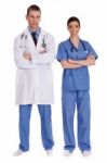 Standing Young Doctors Stock Photo