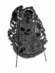 Thai Ancient Shadow Play - Shadow Puppet Stock Photo