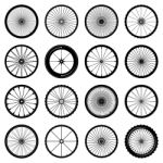 Bicycle Wheels  Illustration Stock Photo