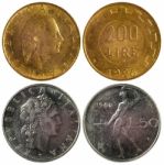 Rare Coins Of Italy Stock Photo