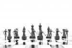 3d Rendering Businessman Fighting, Playing Chess Stock Photo