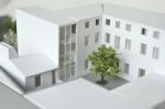Model Of A Building Stock Photo