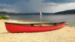 Canoe At The Lake Stock Photo