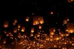   Floating Lanterns Stock Photo