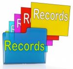 Records Folders Shows Files Reports Or Evidence Stock Photo
