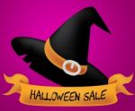 Halloween Sale Indicates Trick Or Treat 3d Illustration Stock Photo